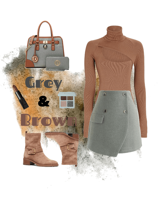Grey & Brown