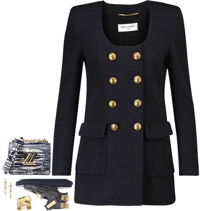 navy night and gold