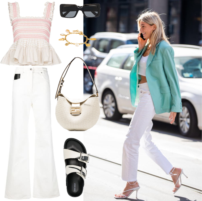 White jeans for weekend