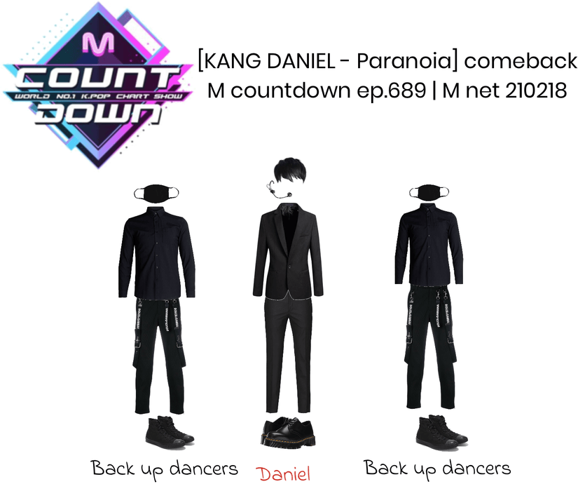Daniel performance outfits for M Countdown | February 18, 2021