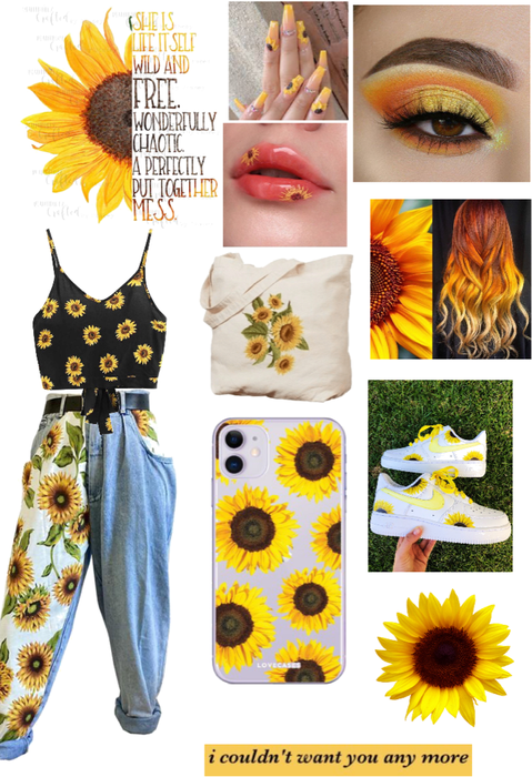 summer sunflower outfit