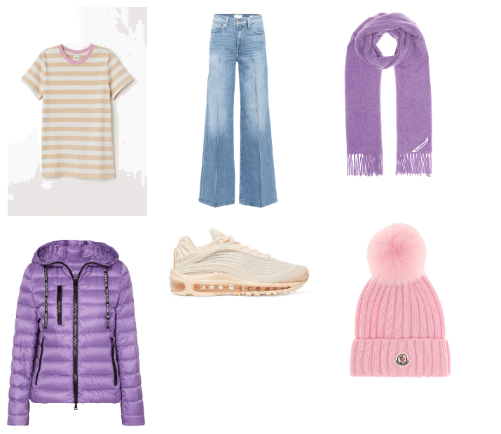 Purple and Pink: Late fall, early winter