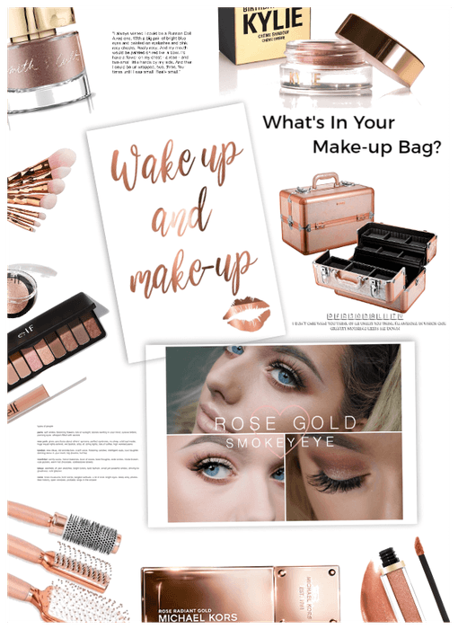 Whats in your Make up bag?  Rose Gold Set