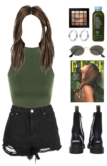 green and black look