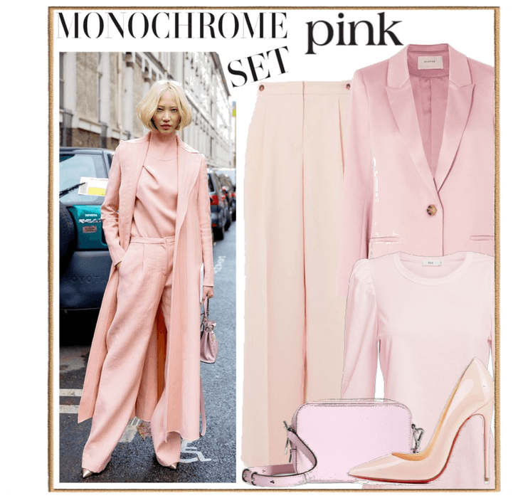 Monochrome Set for Color Pink