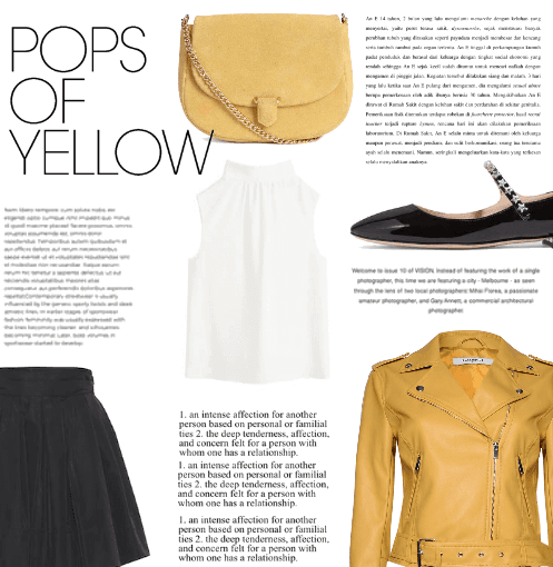 Spring - pops of yellow