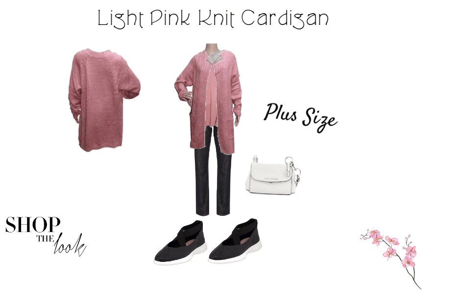 Light Pink Knit Cardigan