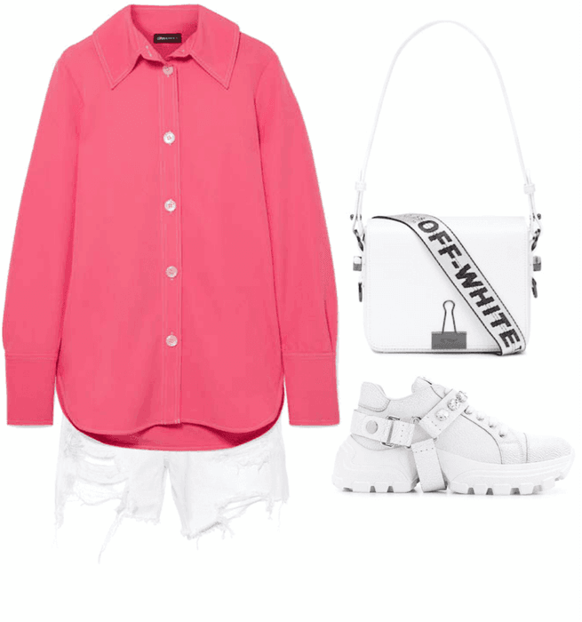 white and pink
