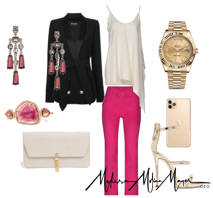Glam in Pink & Cream