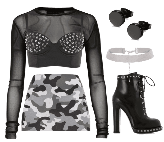 camo stage outfit