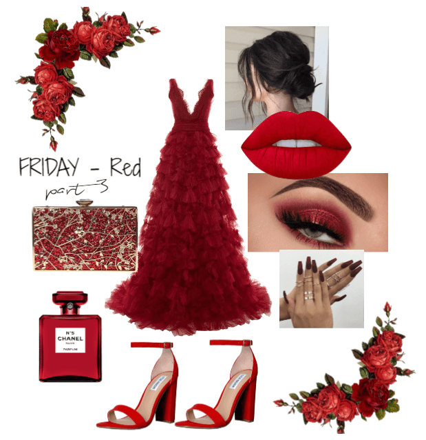 Award Night // Monochromatic outfit - RED prt3