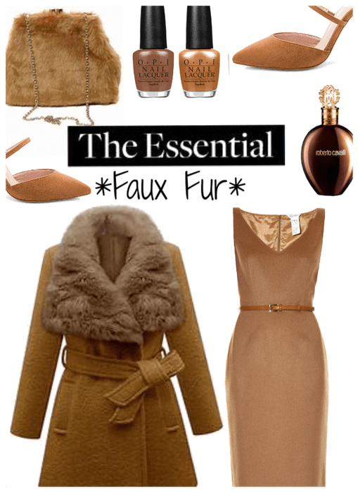 Faux Fur! Coat and Bag