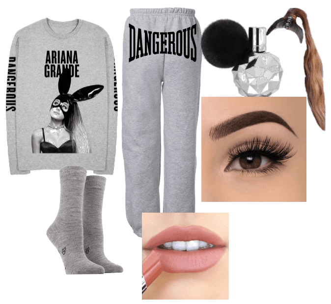 Ariana grande stay home/ weekend outfit