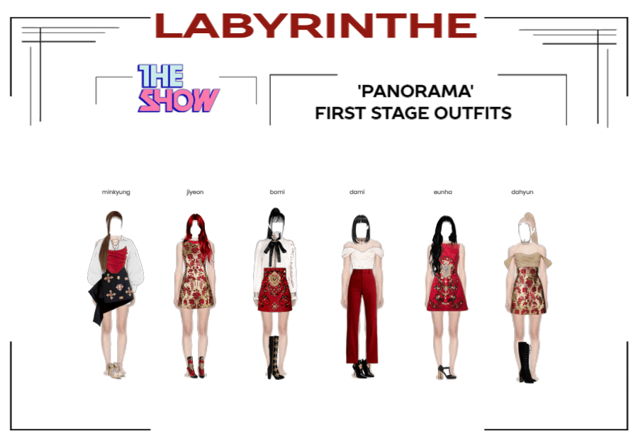 LABYRINTHE PANORAMA first stage outfits