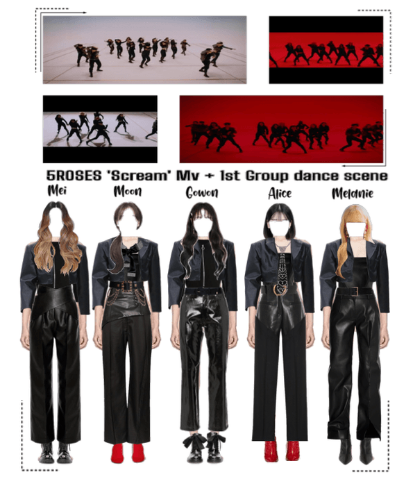 5ROSES 'Scream' Mv Opening + 1st group dance scene