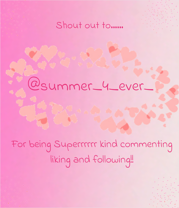 Thank youuu @summer_4_ever_ 💗💗💗