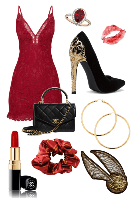 formal gryffindor outfit- Yule Ball
