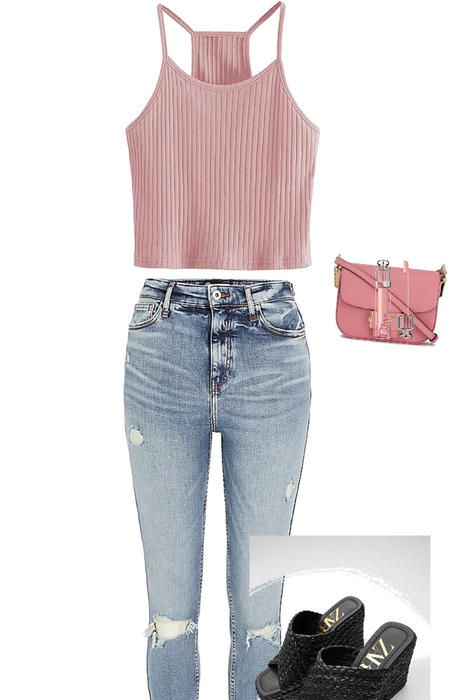 pink and casual