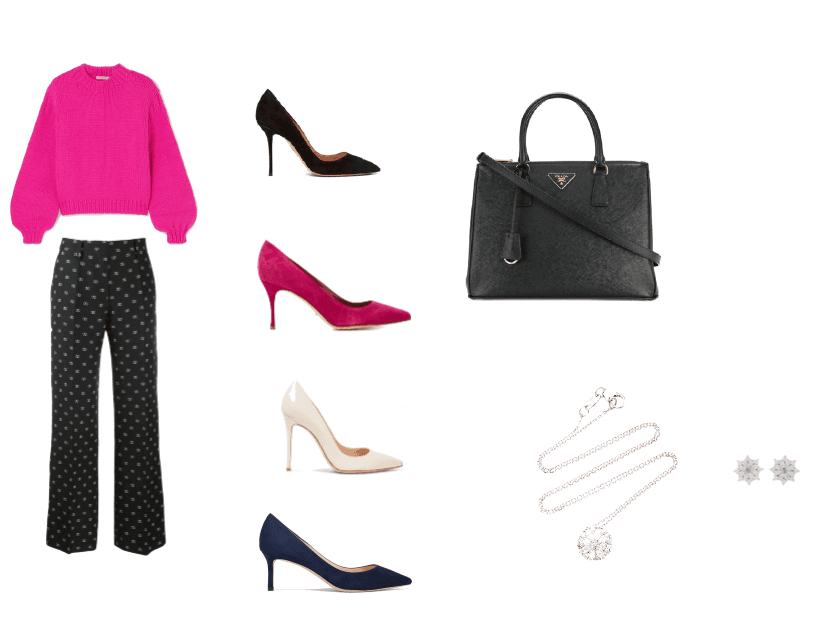 Outfit in fuchsia