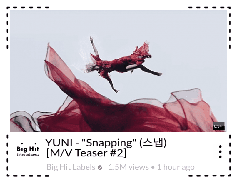 Bubblicious (신기한) YUNI - "Snapping" Teaser #2