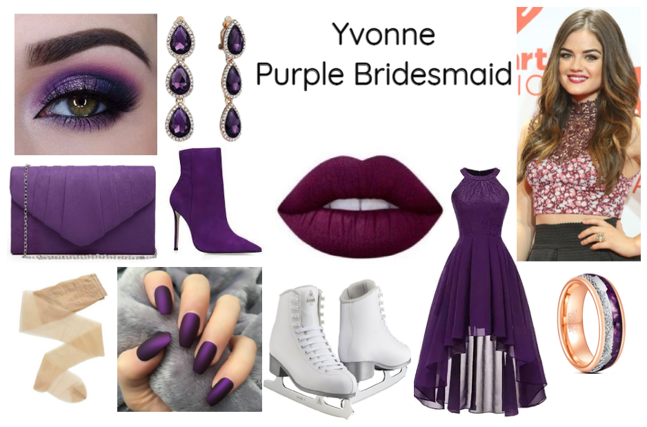 Yvonne Purple Bridesmaid