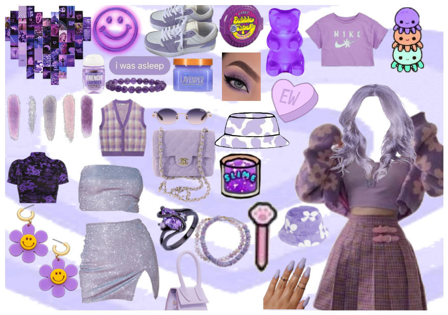 purple fur bal