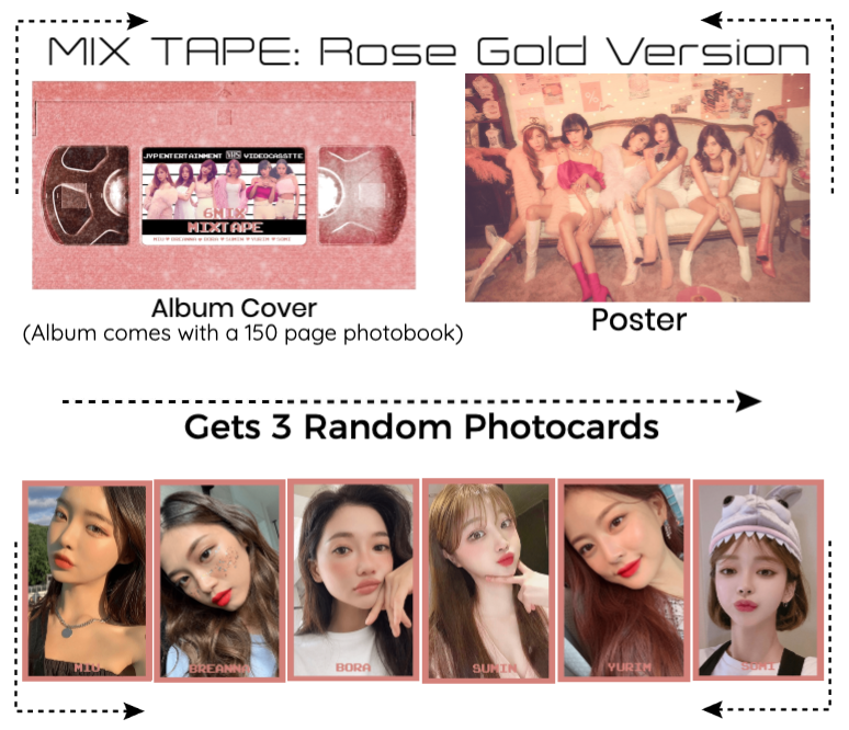 《6mix》'Mix Tape' - Rose Gold Version