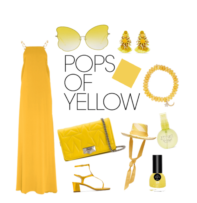 pops of yellow