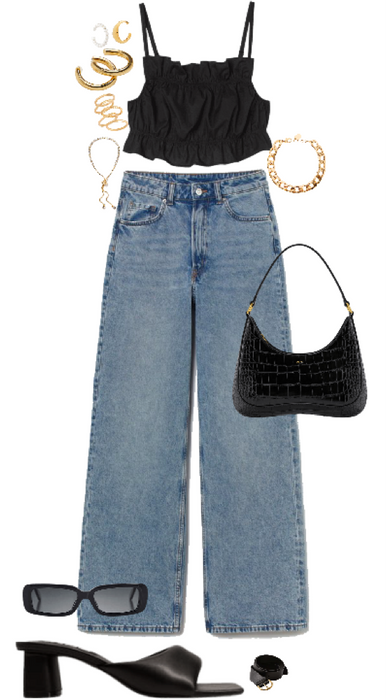 night out jean outfit