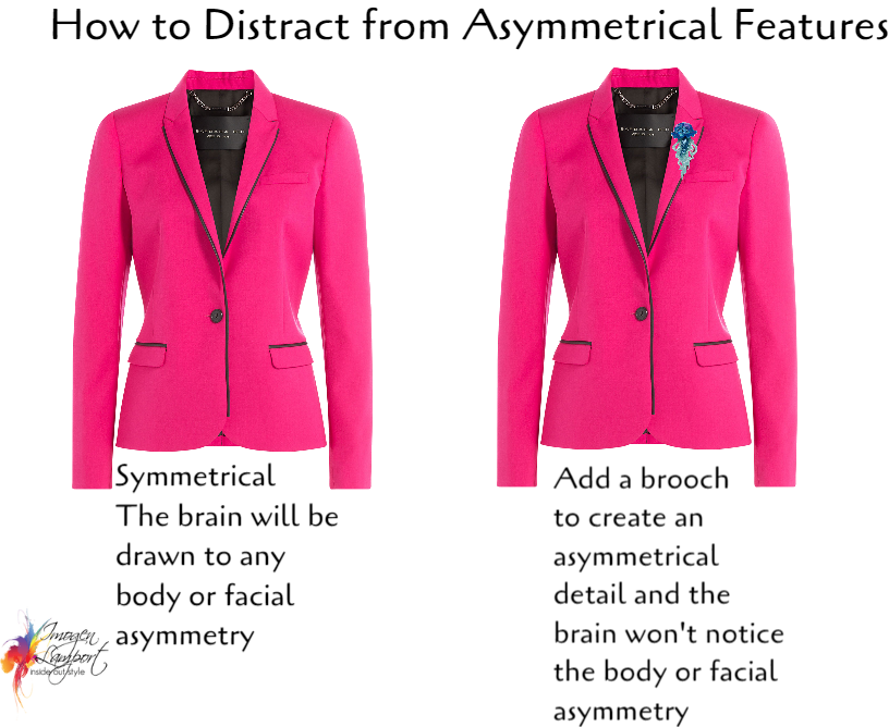 how to distract from asymmetry