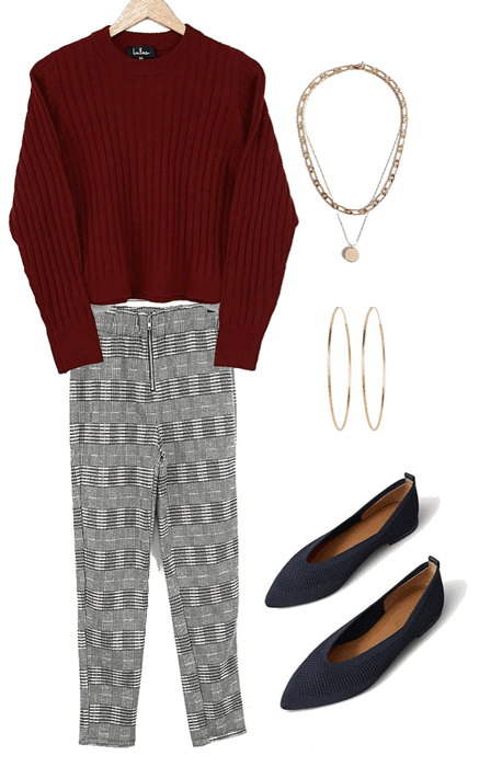 cozy and chic wfh look