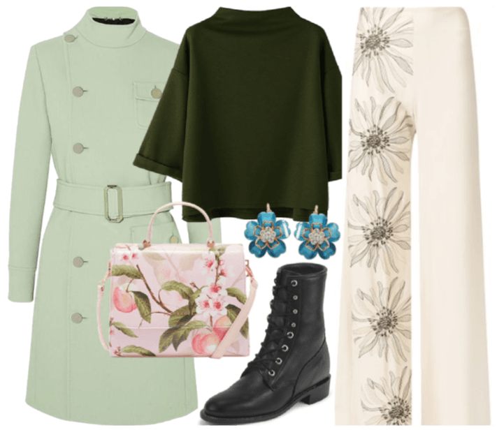 fall trends - florals + solid colors