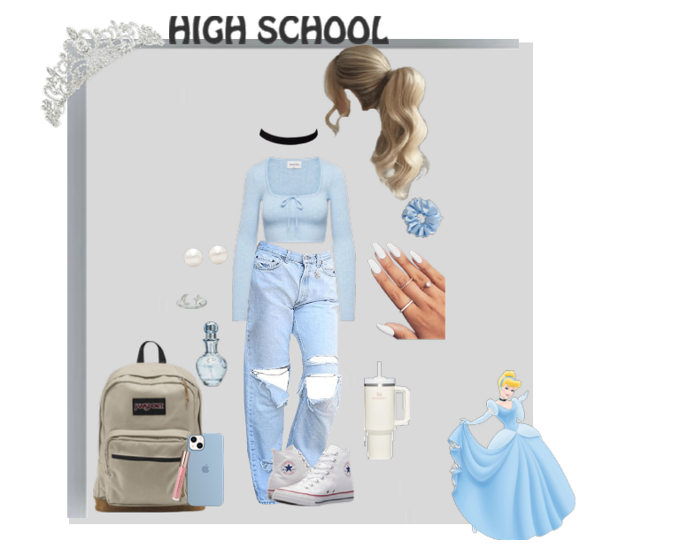 Cinderella as a Highschool student in 2024