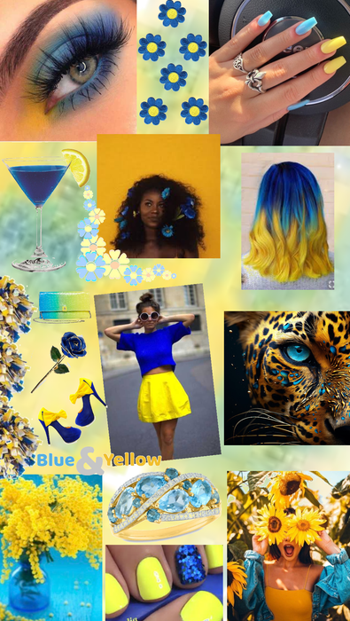 Colors Yellow and blue