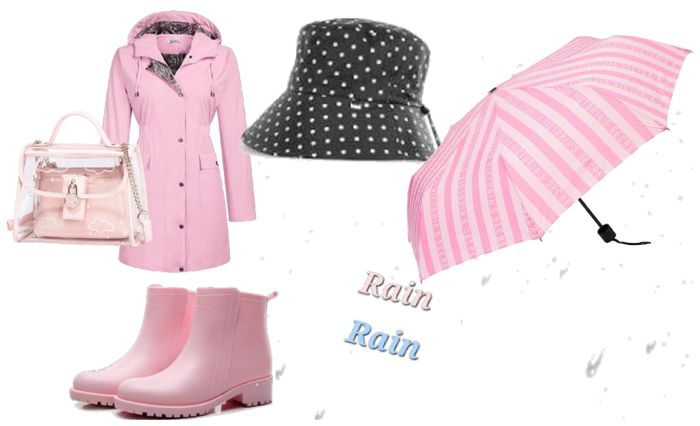 pink rain outfit