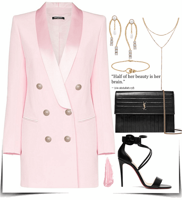 Pink formal look