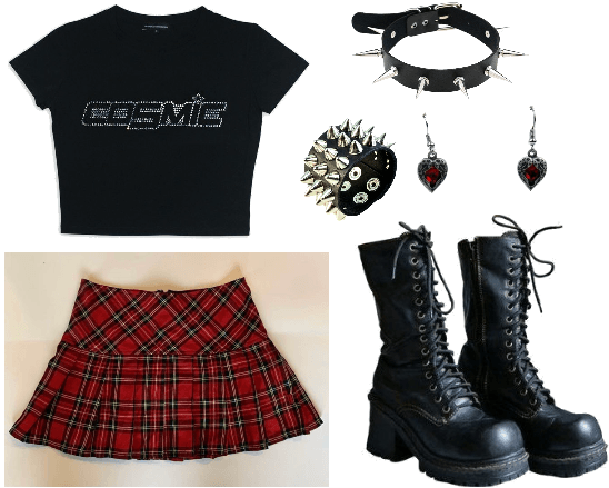light punk outfit