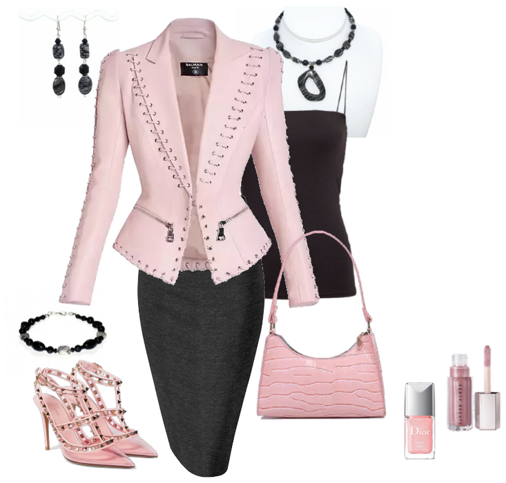 Pink and Black Fashion Statement
