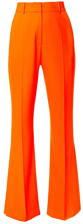 Camilla Neon Orange Flared Pants by Aggi