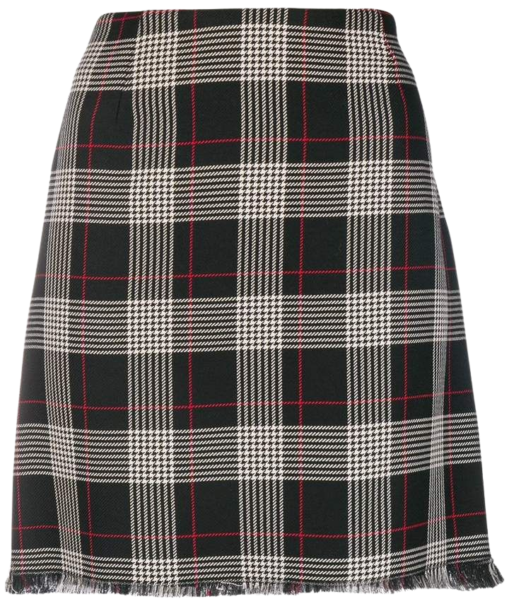 Pinko frayed plaid skirt | ShopLook