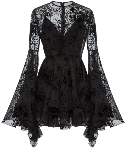 Black Long Sleeve Lace Dress | ShopLook