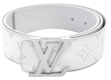 Louis Vuitton LV Initiales 40mm Reversible Belt M0158 White 100cm Rare