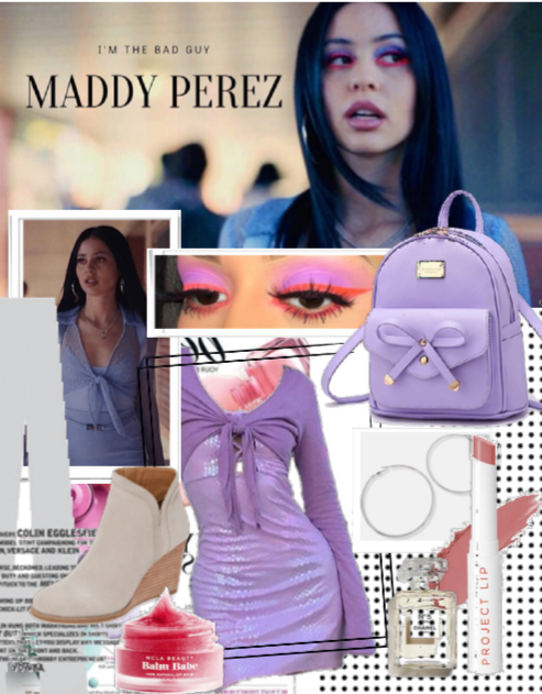 From Euphoria: Maddy Perez Purple Fantasy Outfit