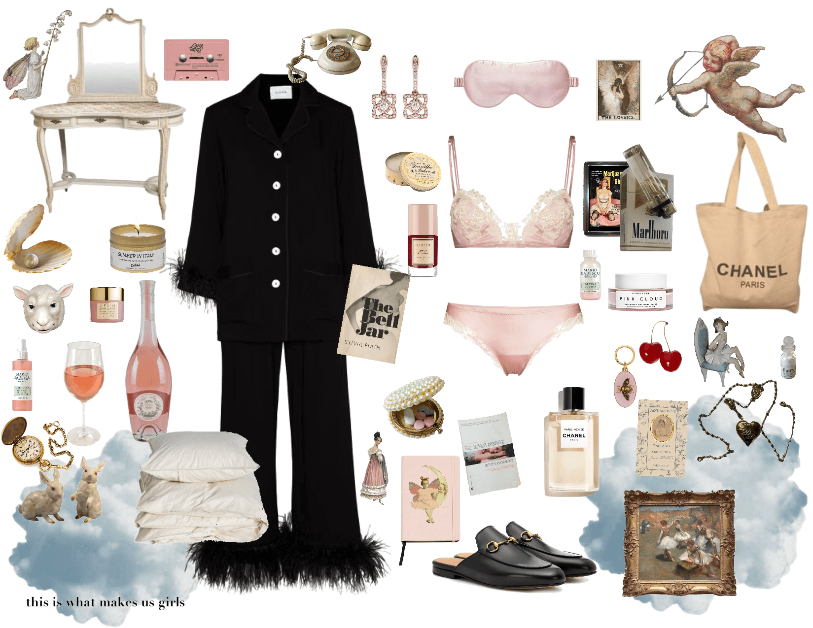 Soirée with the girls 🍷☁️🦢🪞 Outfit