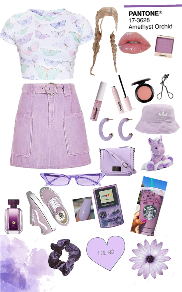 pink and purple outfits aesthetic