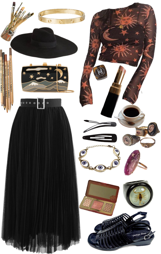 Whimsigoth Artist Outfit | ShopLook