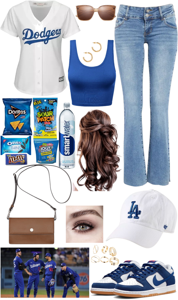 cute dodger game outfits