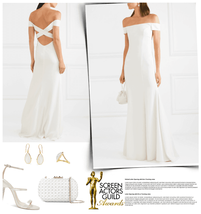 SAG in White Outfit | ShopLook Rime Arodaky Logo