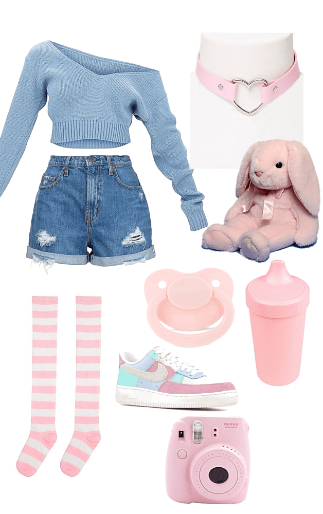 pinknblue little space Outfit | ShopLook