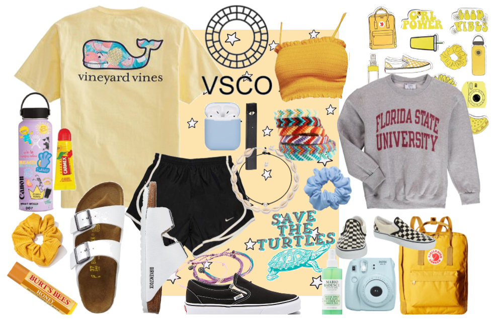 Vsco shop clothing brands